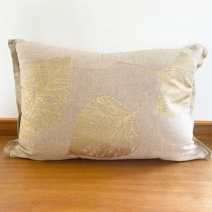 Pier 1 Gold Leaf Accent Pillow